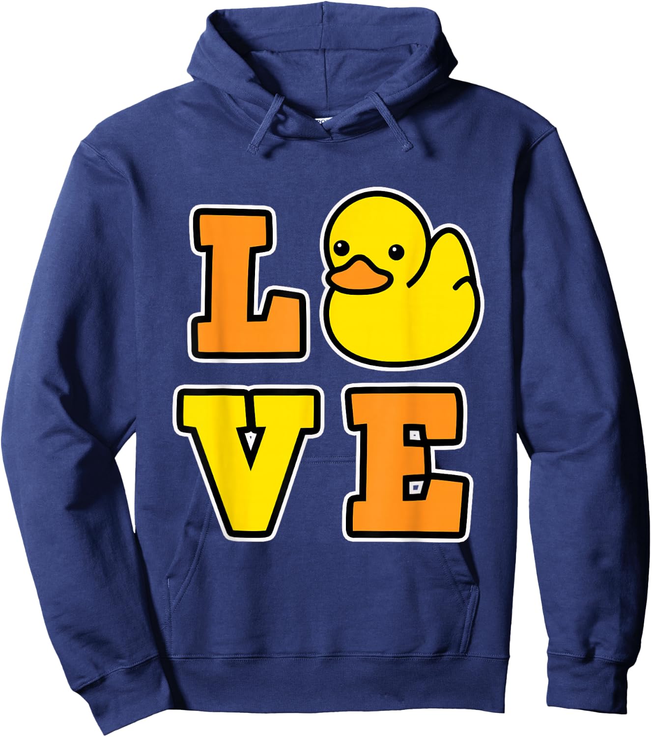 I Love Rubber Ducks for Duck loving Men and Women - Duck Hoodie - Hoodie | Navy