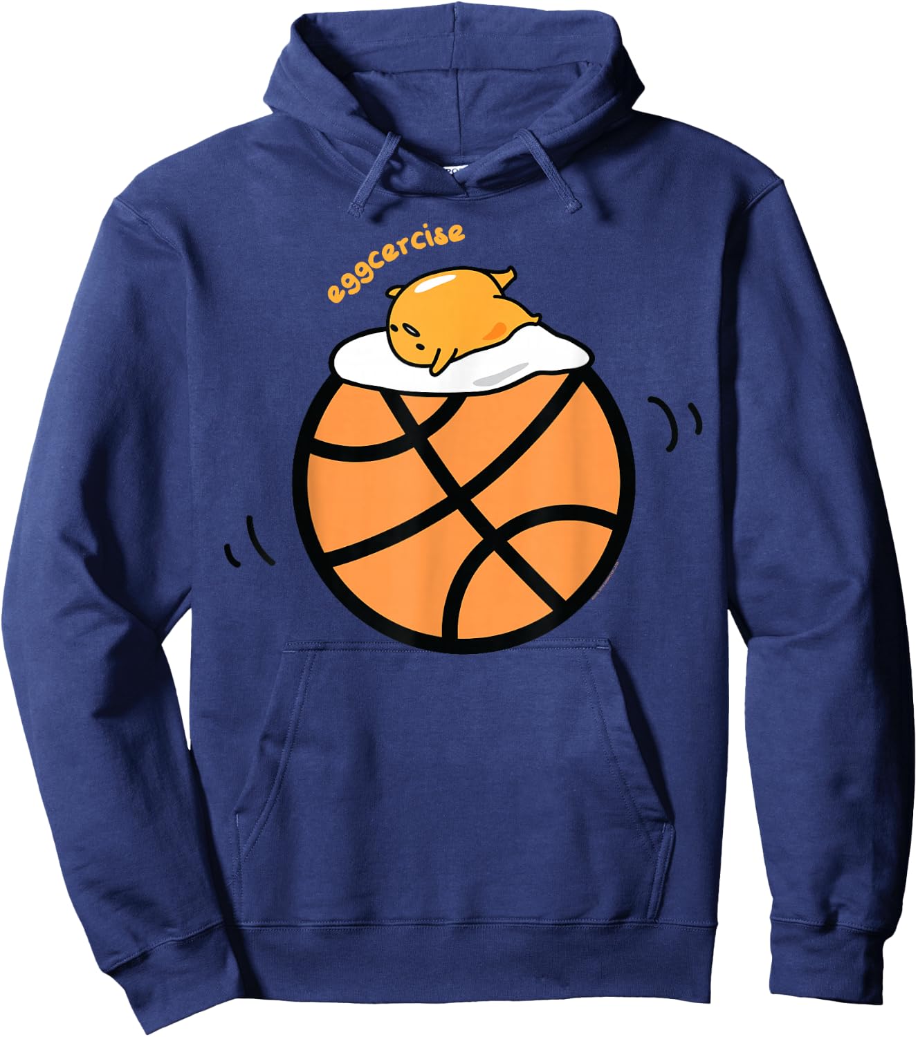 Gudetama Exercise eggcercise Basketball Fitness Hoodie - Hoodie | Navy