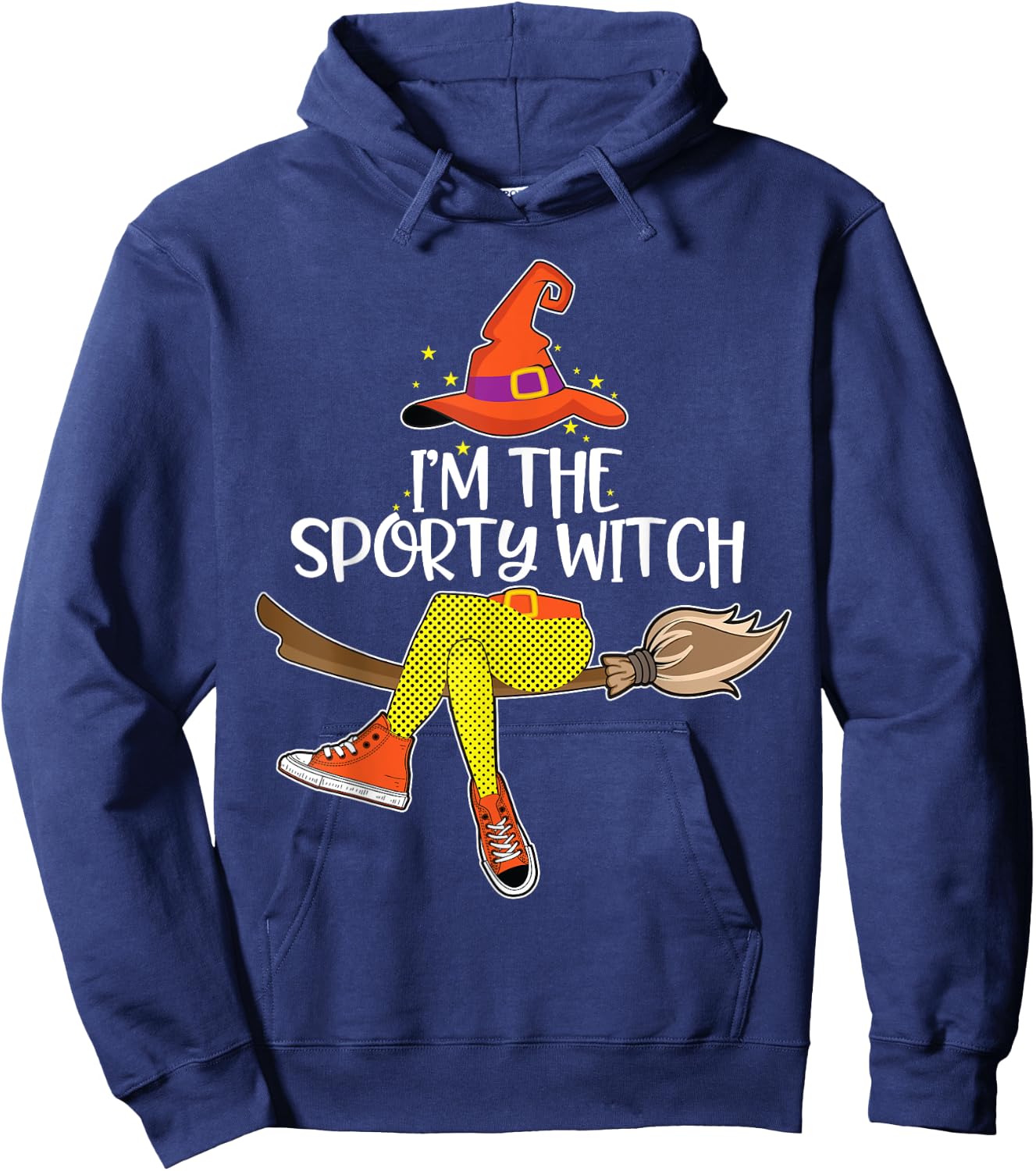 Im the Sporty Witch Shirt Halloween Matching Group Costume Hoodie - Hoodie | Navy