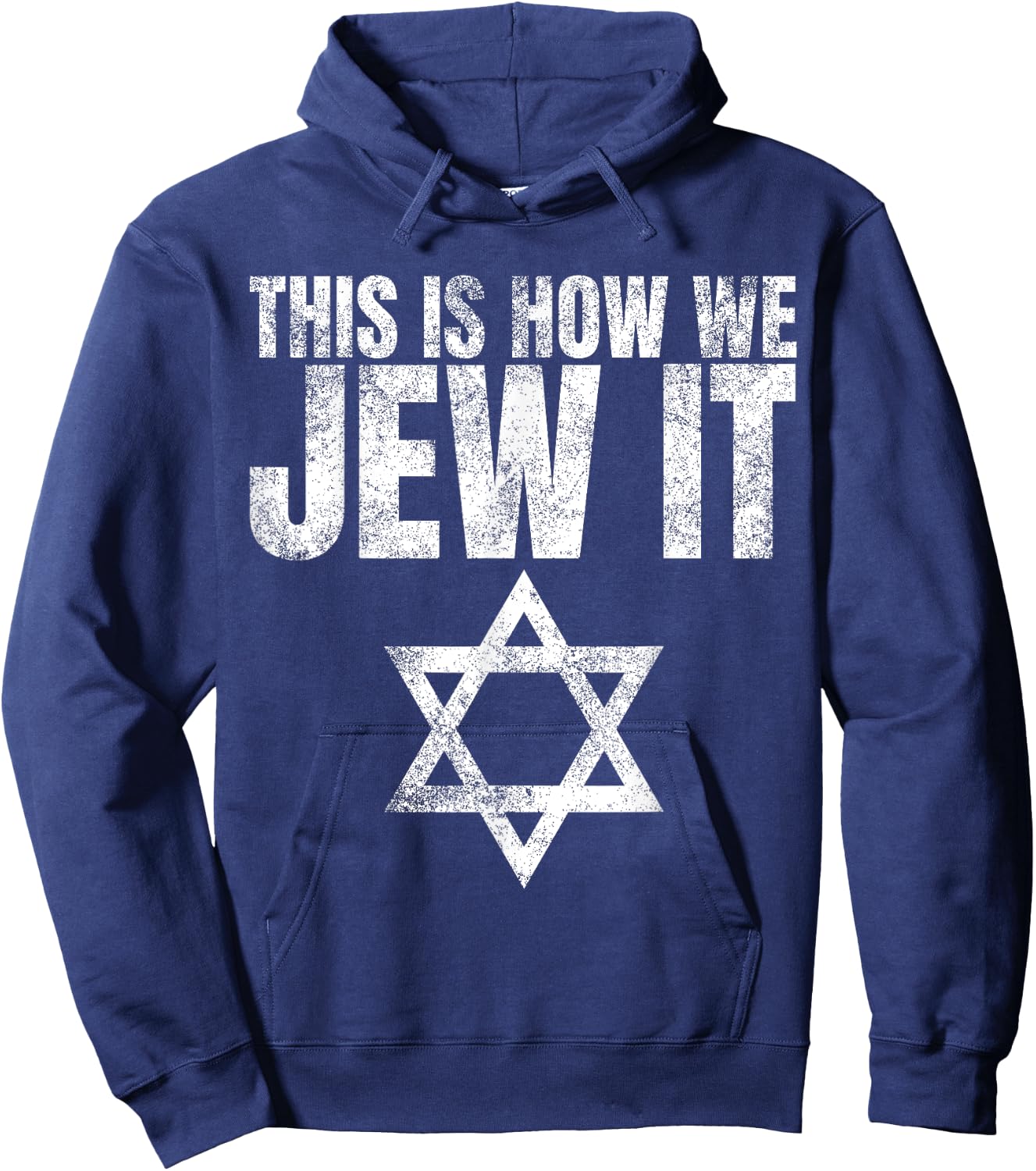 This Is How We Jew It Shirt Humor Gifts Funny Jewish Sayings Hoodie - Hoodie | Navy