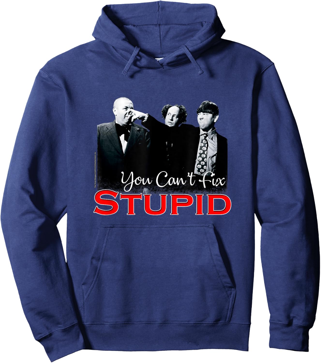 TTS- The Three Stooges You Can't Fix Stupid Hoodie - Hoodie | Navy