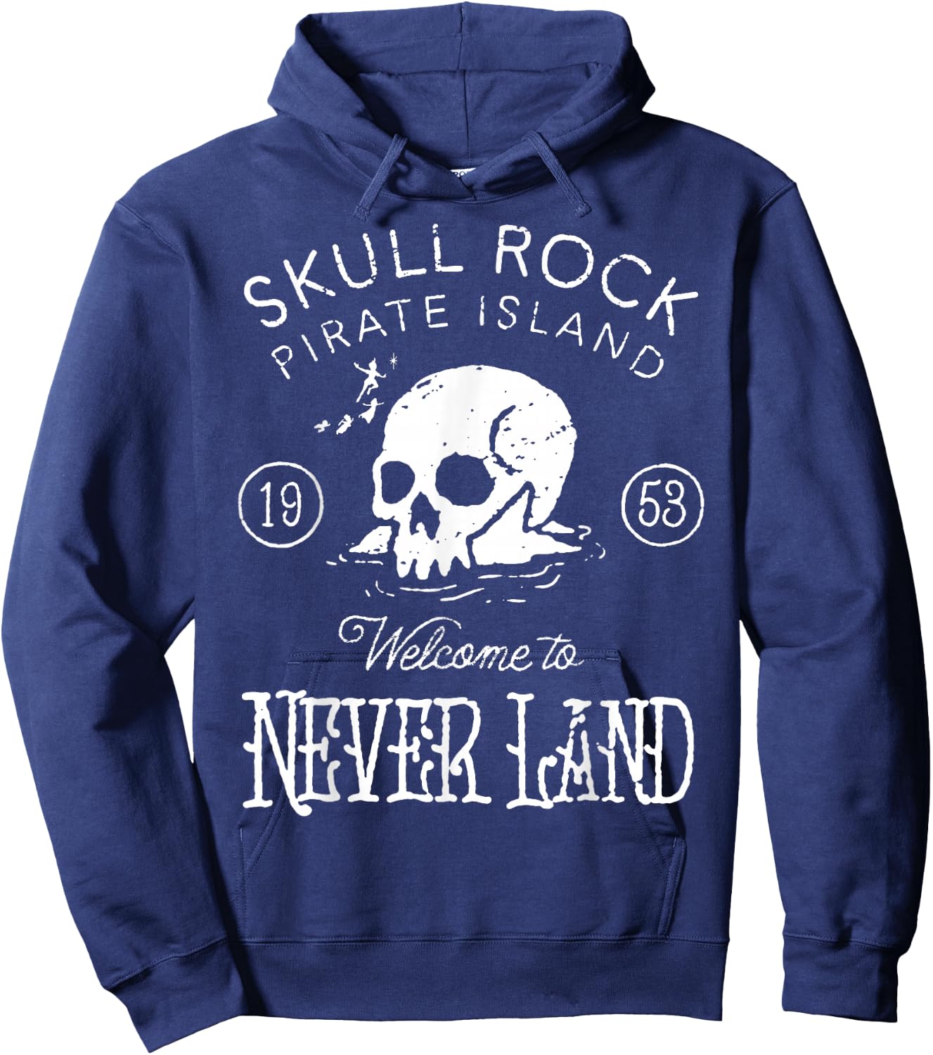 Disney Peter Pan Skull Rock Vintage Poster Hoodie - Hoodie | Navy