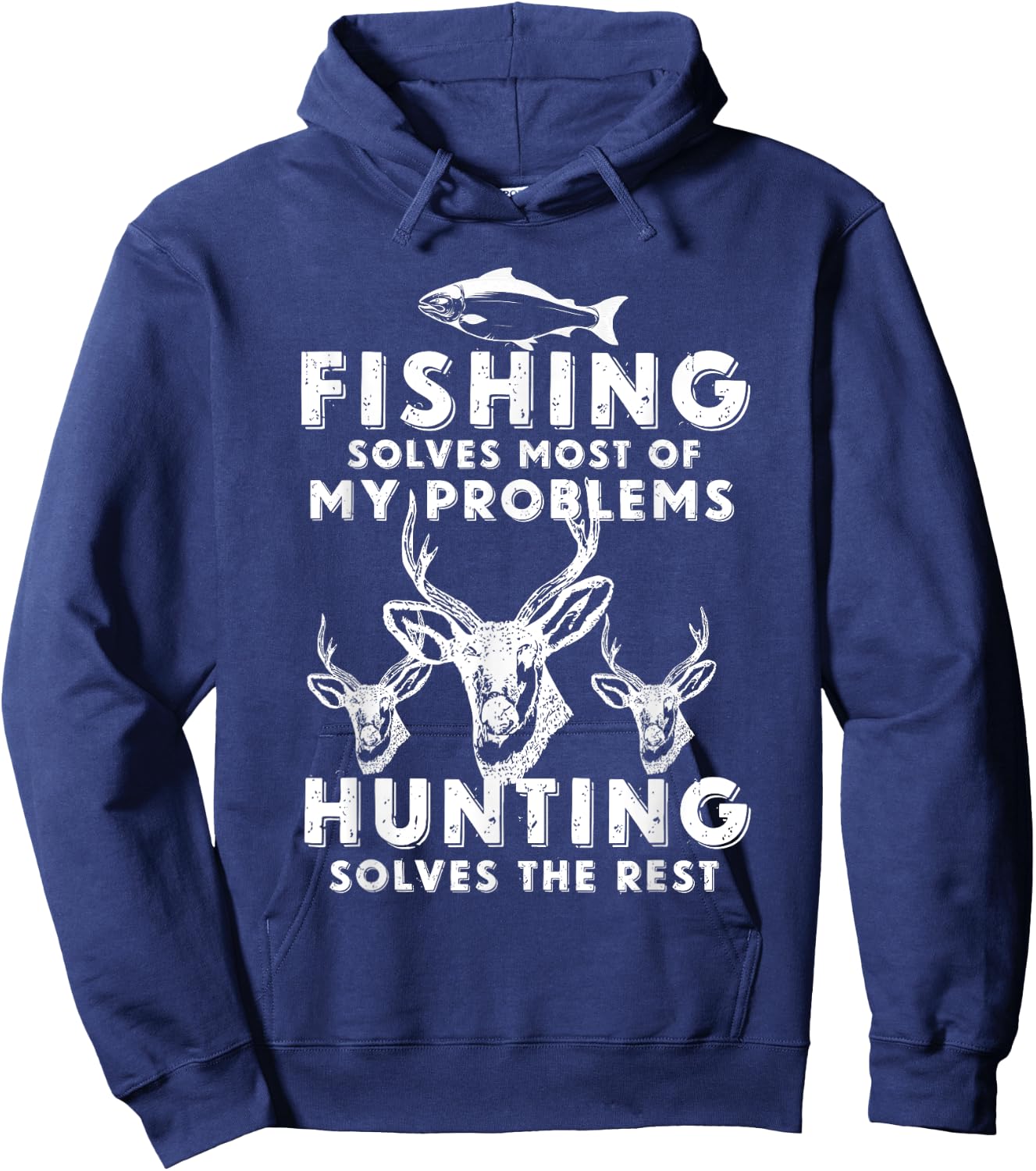 Fishing & Hunting Shirt Gifts for Hunters Who Love To Hunt Hoodie - Hoodie | Navy