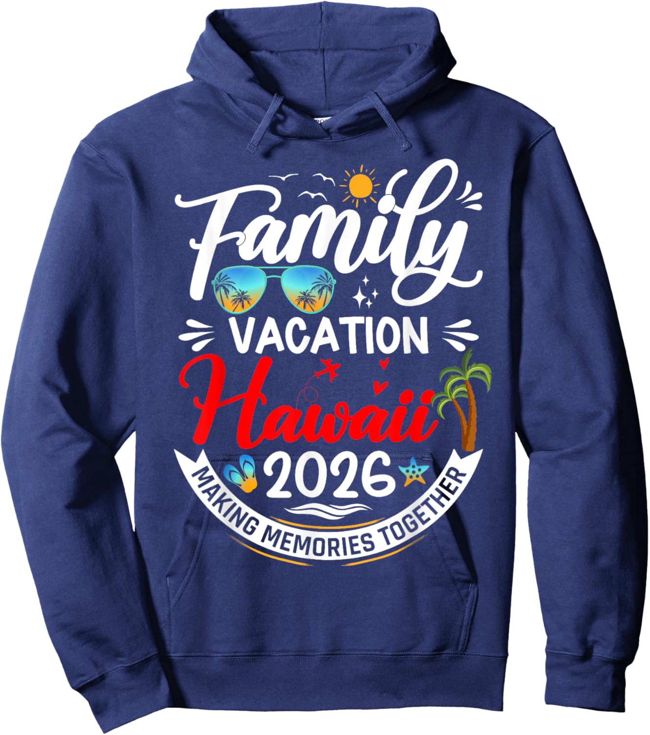 Vacation 2026 Hoodie - Hoodie | Navy