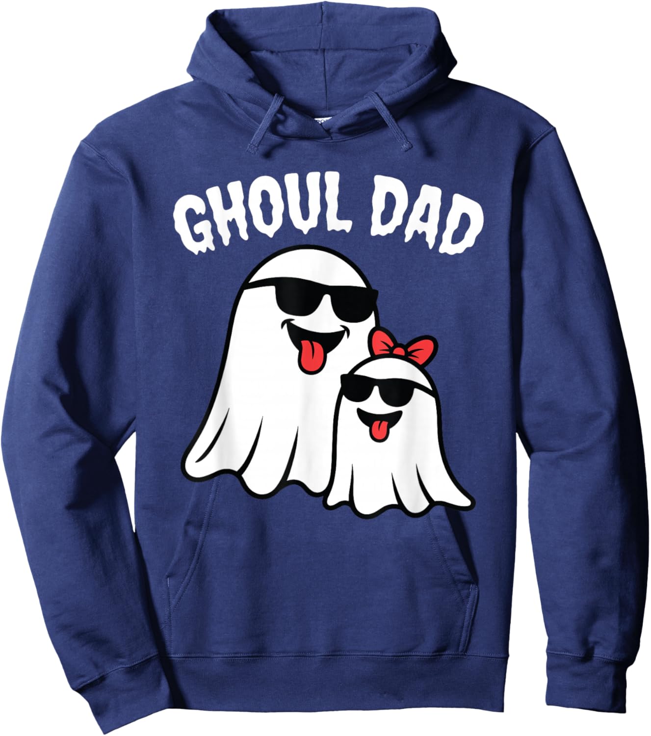 Ghoul Dad Ghost Halloween Daddy Papa Father Costume Hoodie - Hoodie | Navy