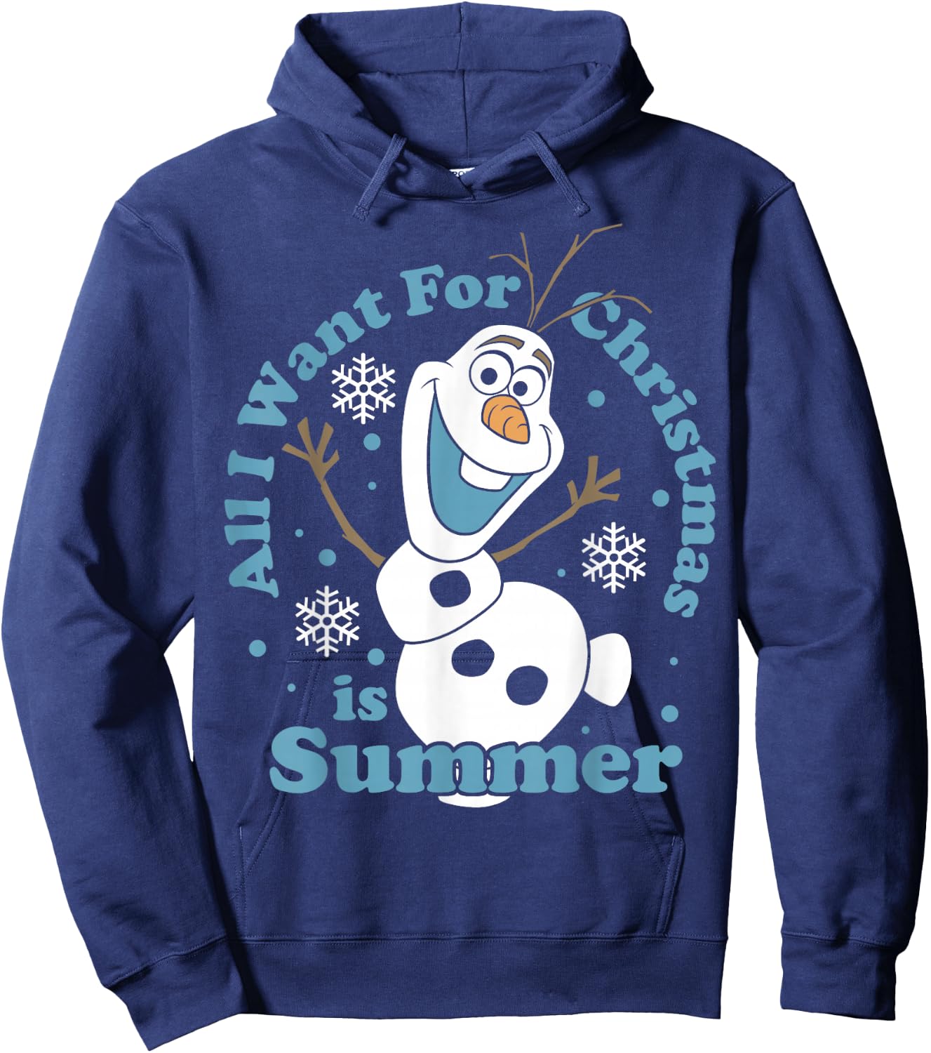 Disney Frozen Olaf All I Want for Christmas is Summer Hoodie - Hoodie | Navy