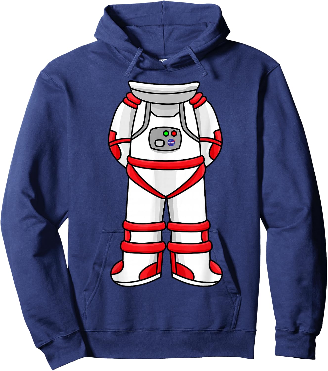 Astronaut Suit Head Cool Space Rocketman Halloween Costume Hoodie - Hoodie | Navy