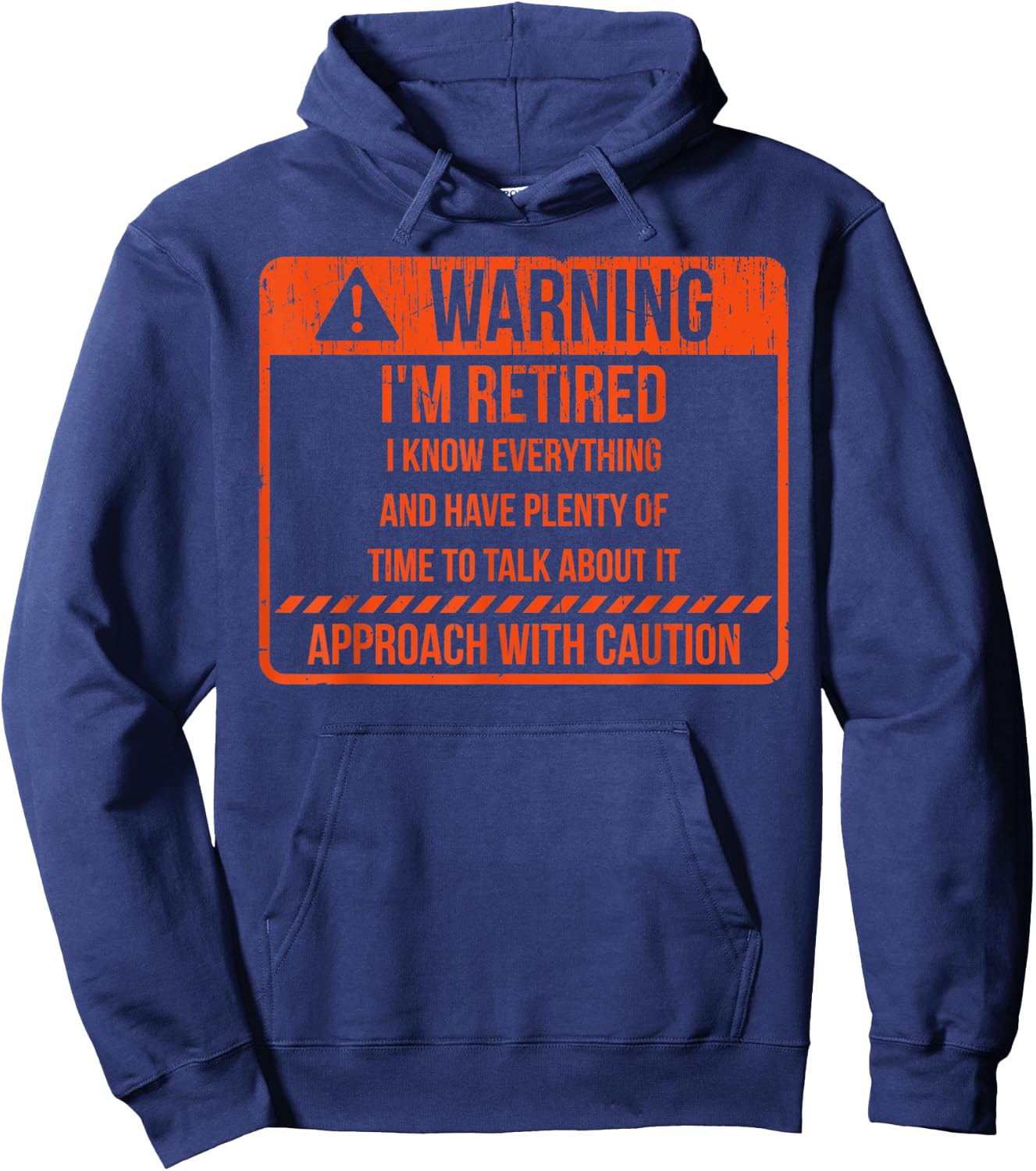 Im Retired Not Expired Retirement Plan Retiree Saying Print Hoodie - Hoodie | Navy