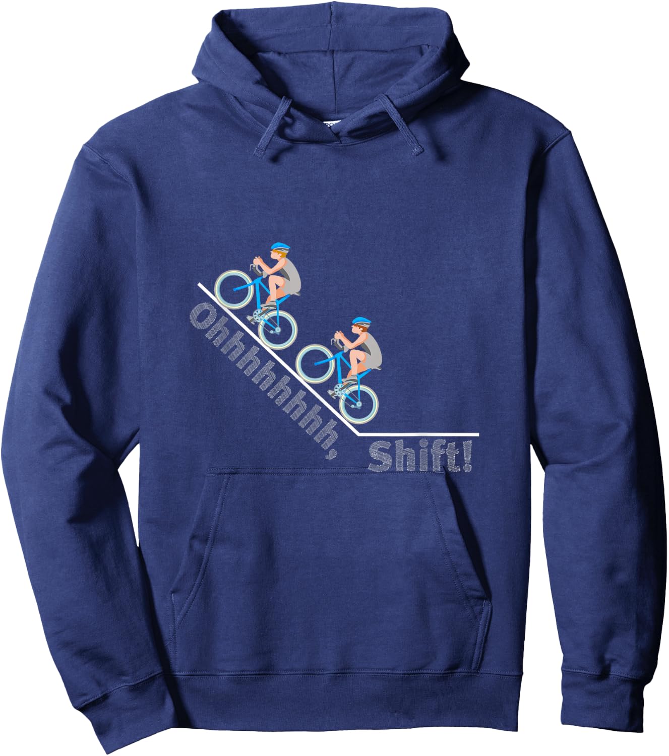Ohhhhh Oh Shift Crap Darn Snap Yikes Cycling Bike Hoodie - Hoodie | Navy