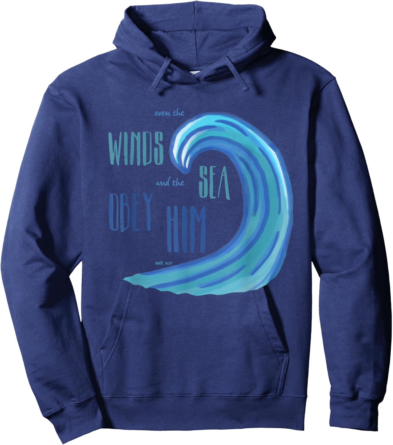 Jesus Follower Christian Believer T Shirt Beach Ocean Wave Women Girls Kids Hoodie - Hoodie | Navy