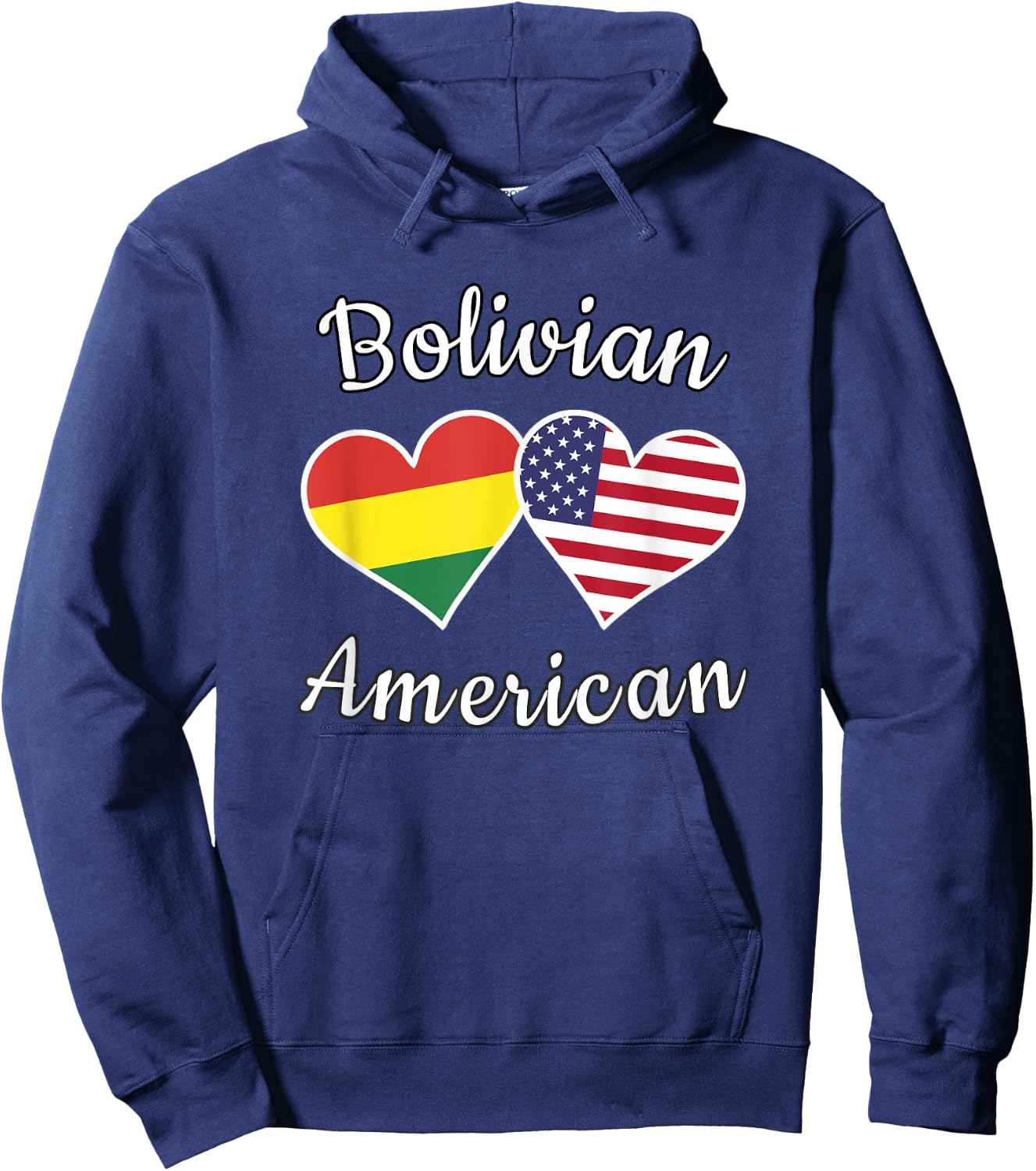 Bolivia USA Shirt Bolivian American Men Women Kids Hoodie - Hoodie | Navy