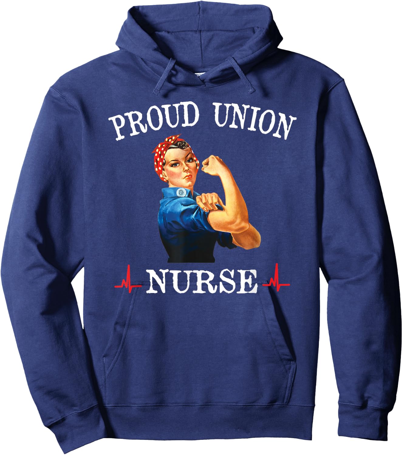 Union Strong and Solidarity Shirt - nurse Hoodie - Hoodie | Navy