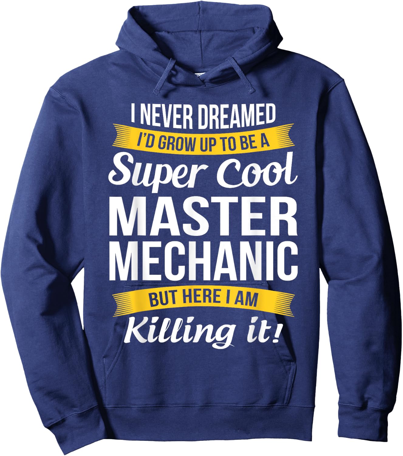 Master Mechanic Funny Gift Hoodie - Hoodie | Navy
