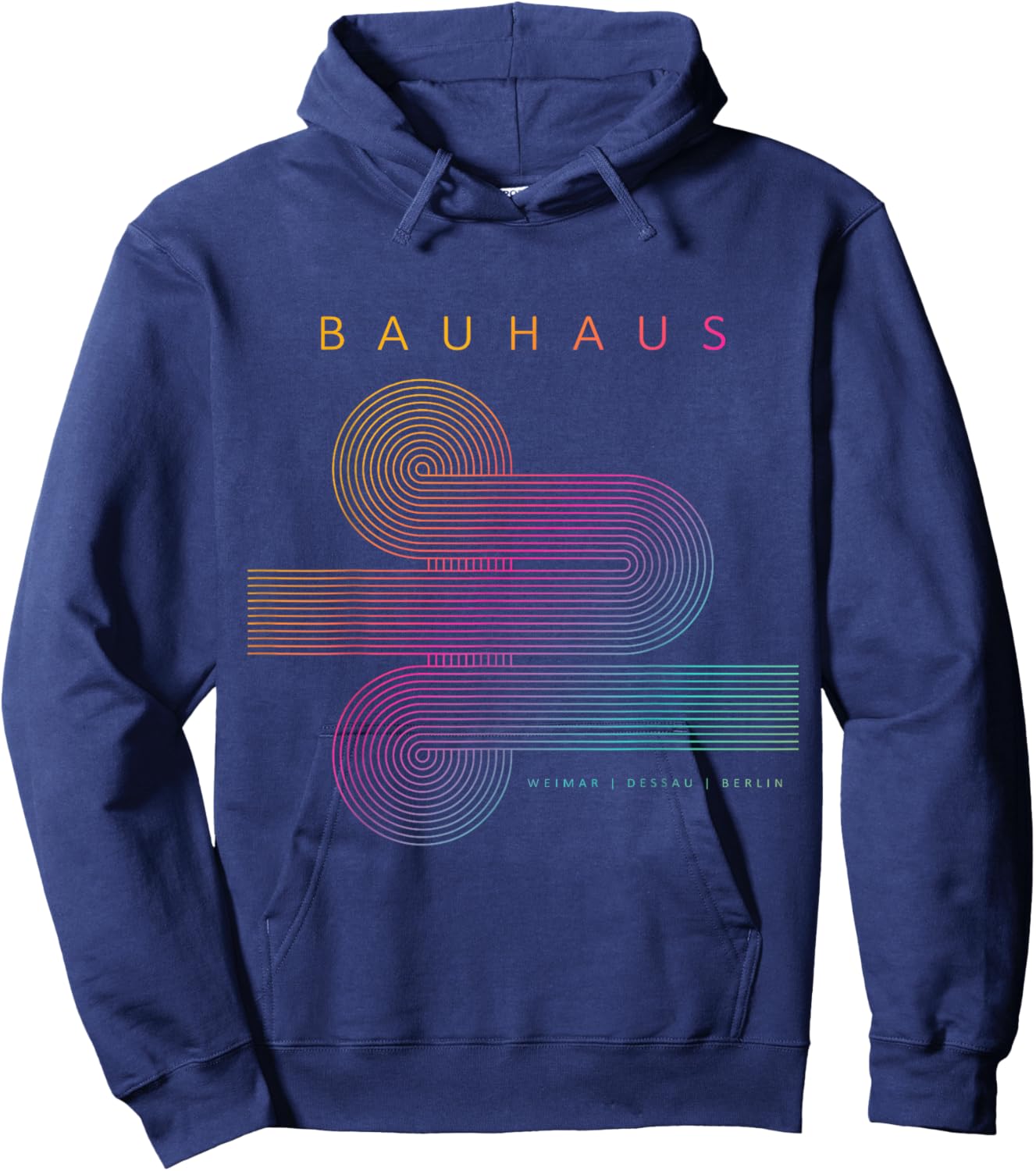 Bauhaus Poster 1923-100 Years of the Design School Hoodie - Hoodie | Navy