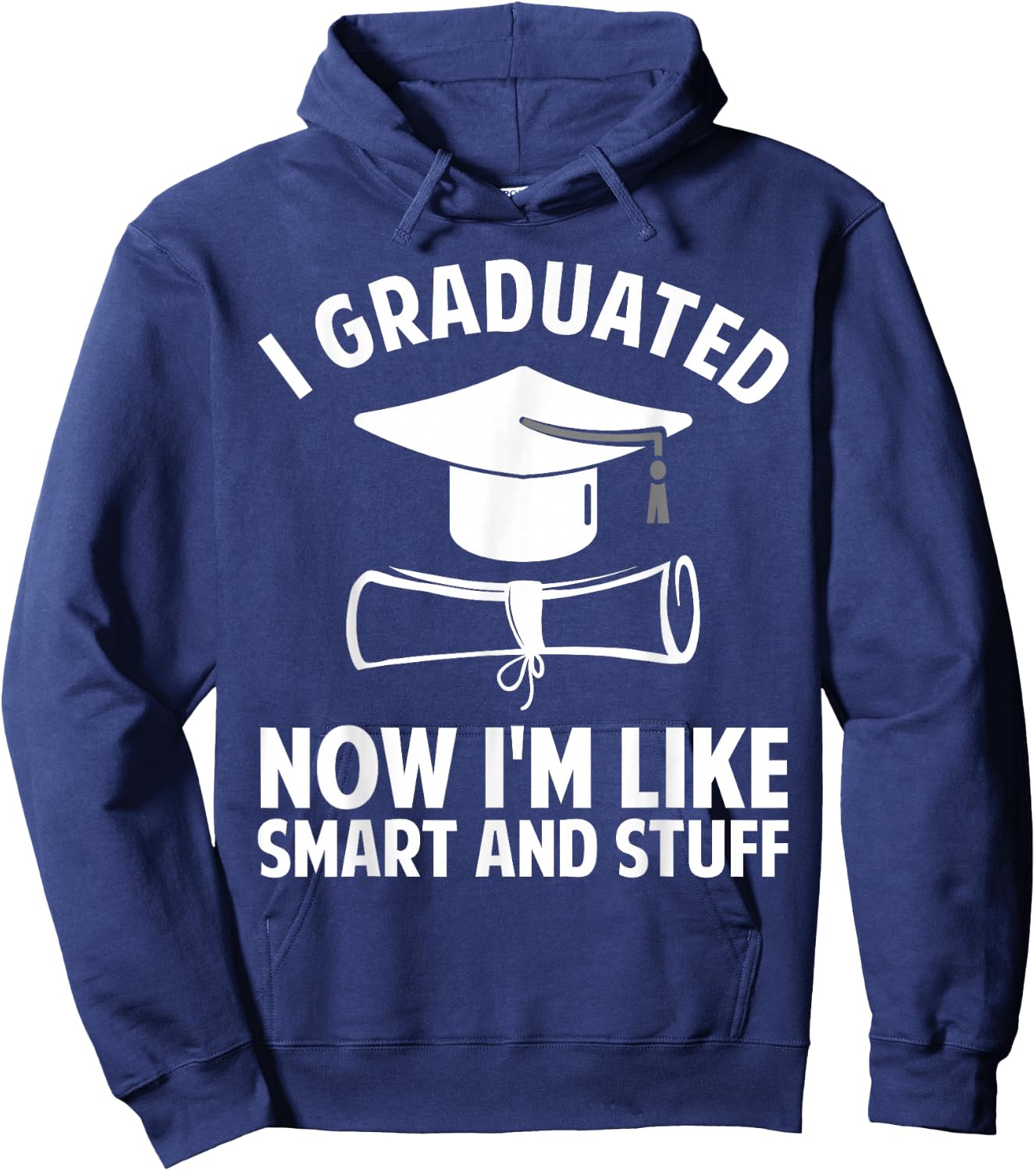 Funny Graduation Art Women Masters Degree Graduate Hoodie - Hoodie | Navy