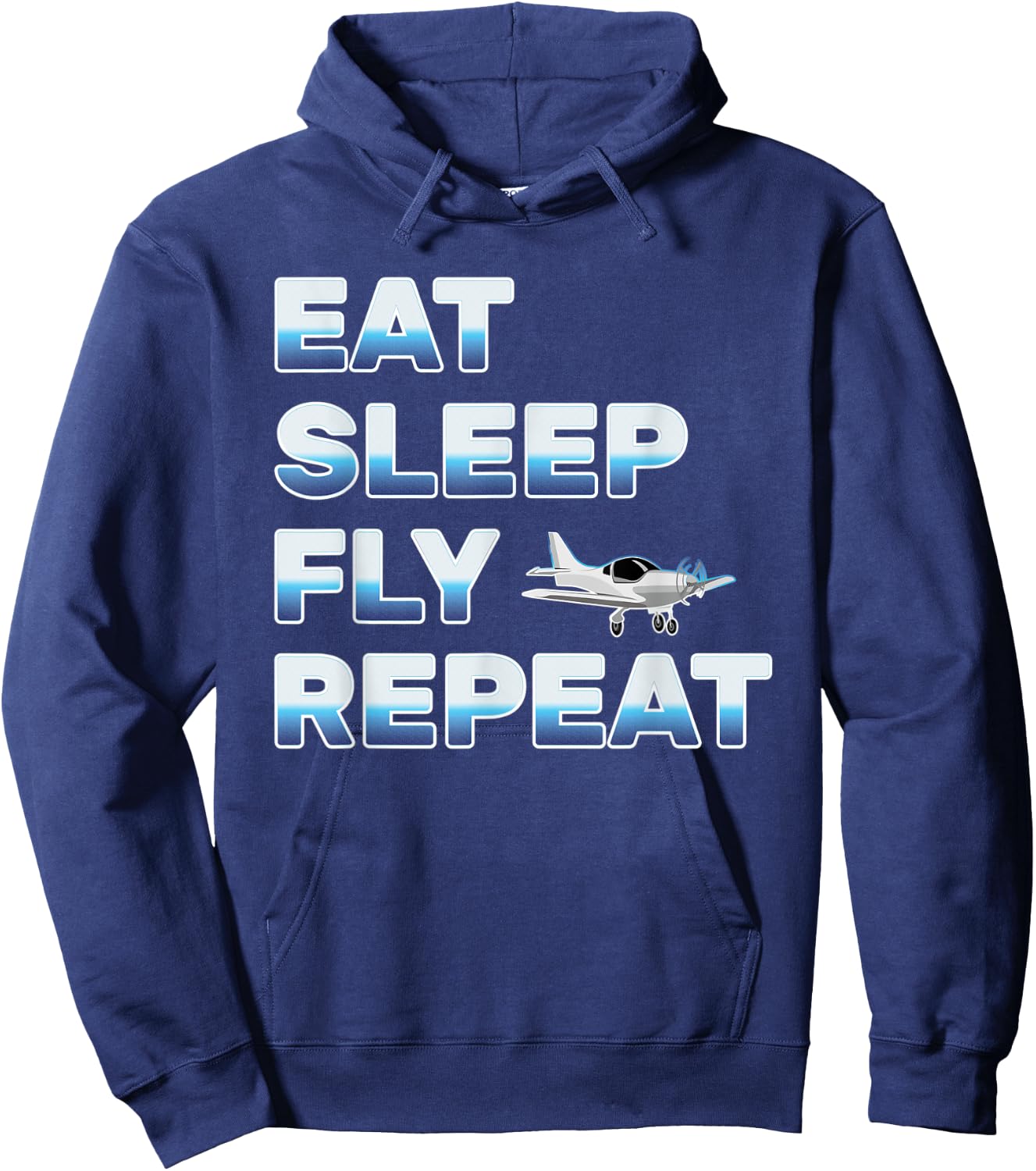 Eat Sleep Fly Repeat Women Love Flying Planes Hoodie - Hoodie | Navy