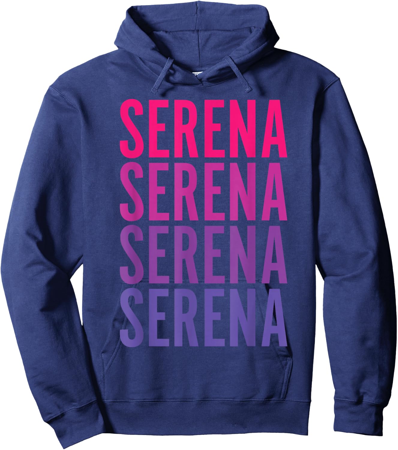 Serena, Inspire and Motivate Women's Tennis , Black, Small Hoodie - Hoodie | Navy