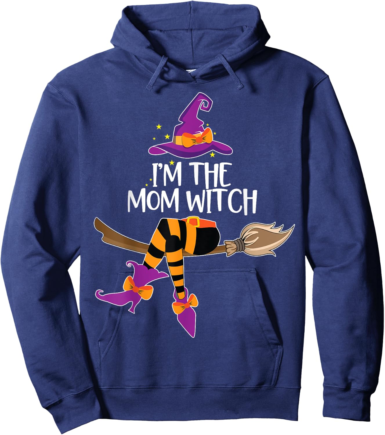 Im the Mom Witch Shirt Halloween Matching Group Costume Hoodie - Hoodie | Navy