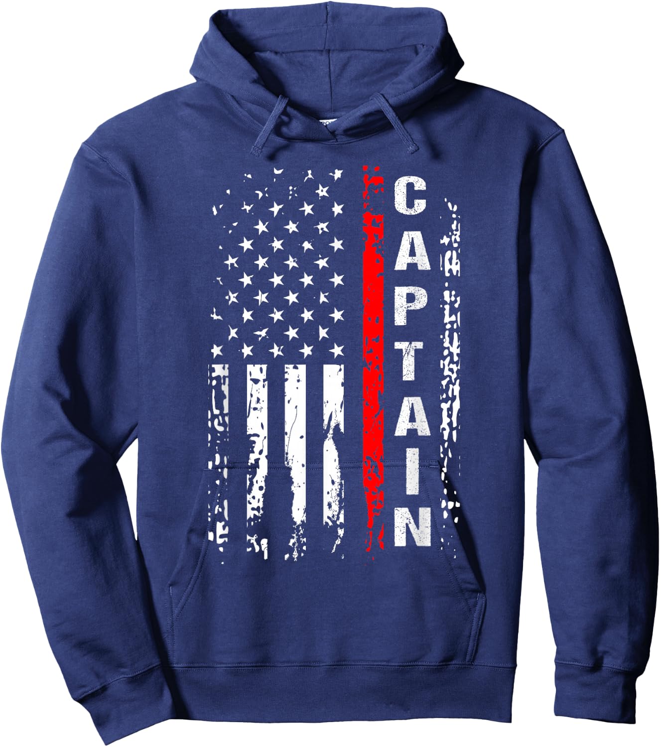 Firefighter Captain Firefighting Captain Chief Gift Hoodie - Hoodie | Navy