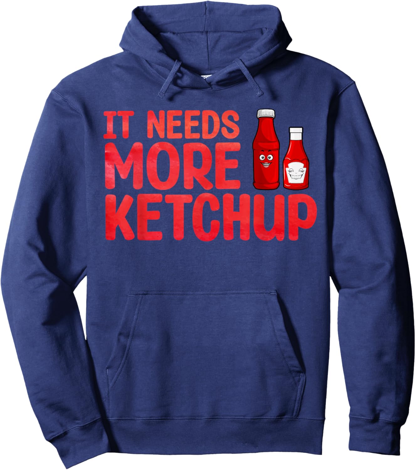 Cute Ketchup Design Women Kids Catsup Ketchup Lover Hoodie - Hoodie | Navy