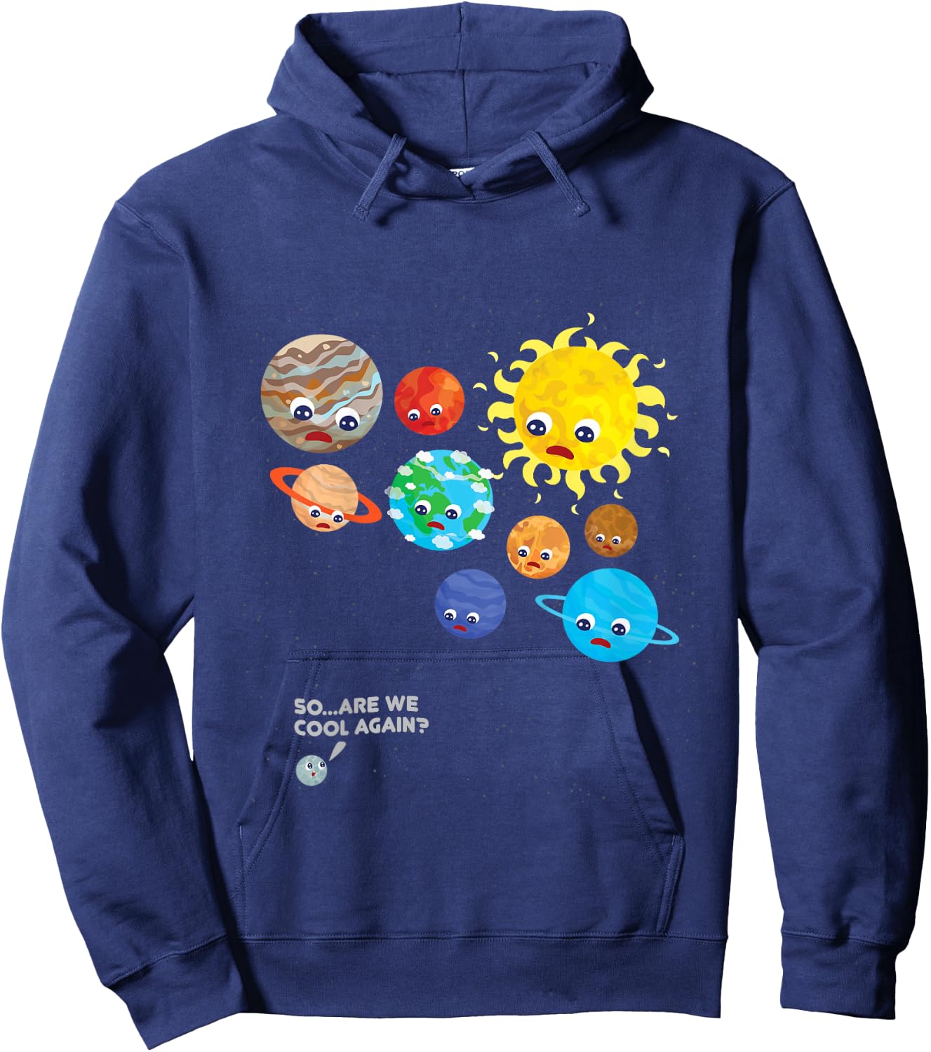 Pluto Planet Solar System Dwarf Planets Space Astronaut Gift Hoodie - Hoodie | Navy