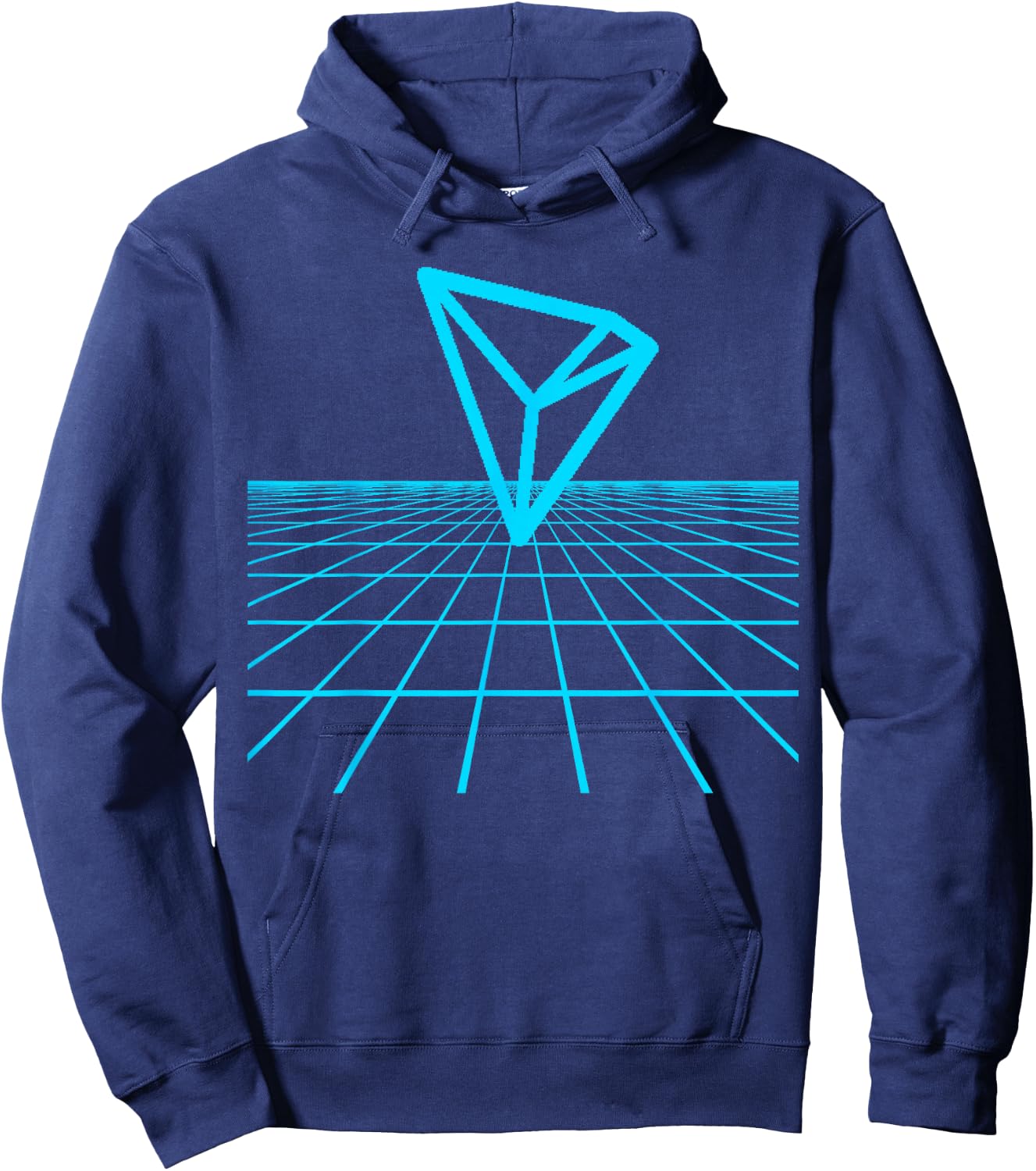 Tron Crypto Shirts and Apparel Tron Movie Theme Men's Classic Black Small Classic Fit Short Sleeve Hoodie - Hoodie | Navy