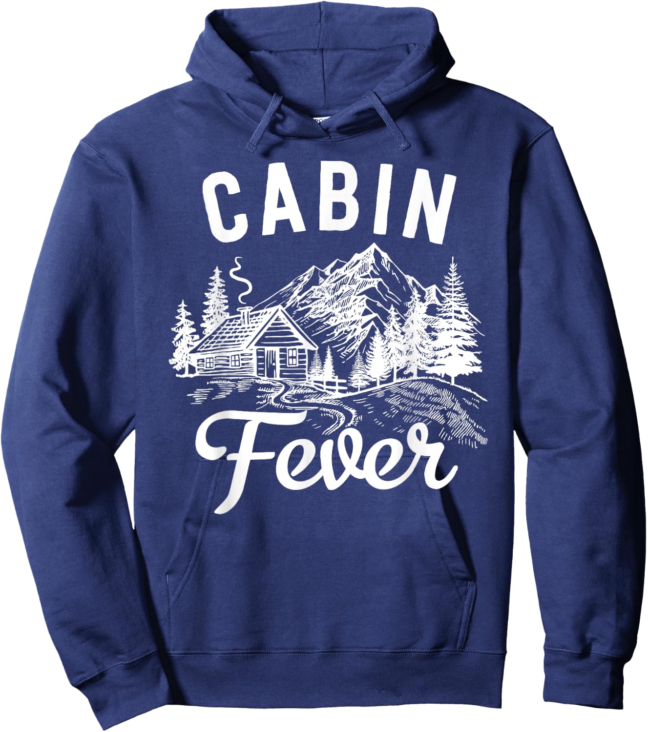 Nature & Outdoor Lover - Cabin Fever Hoodie - Hoodie | Navy