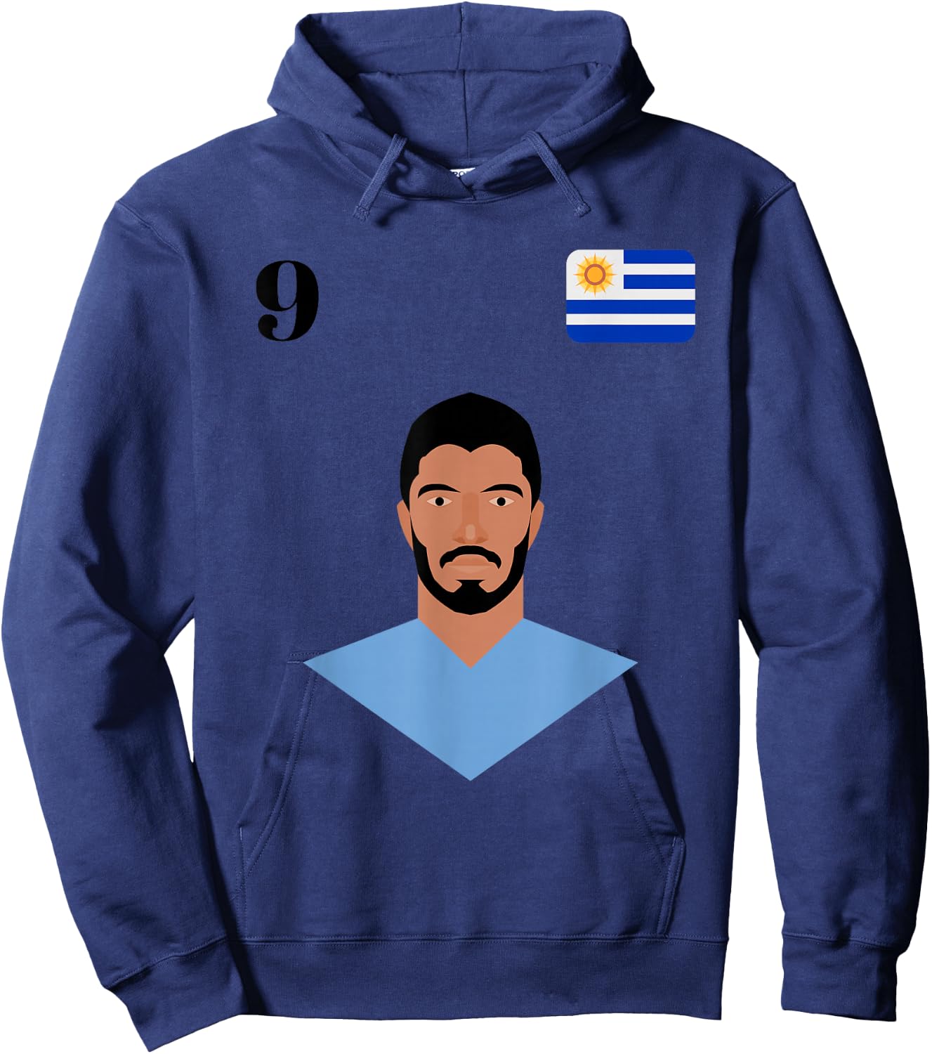 Uruguay Foot Jersey Shirt 2018 Suarez World Soccer Men Women Hoodie - Hoodie | Navy