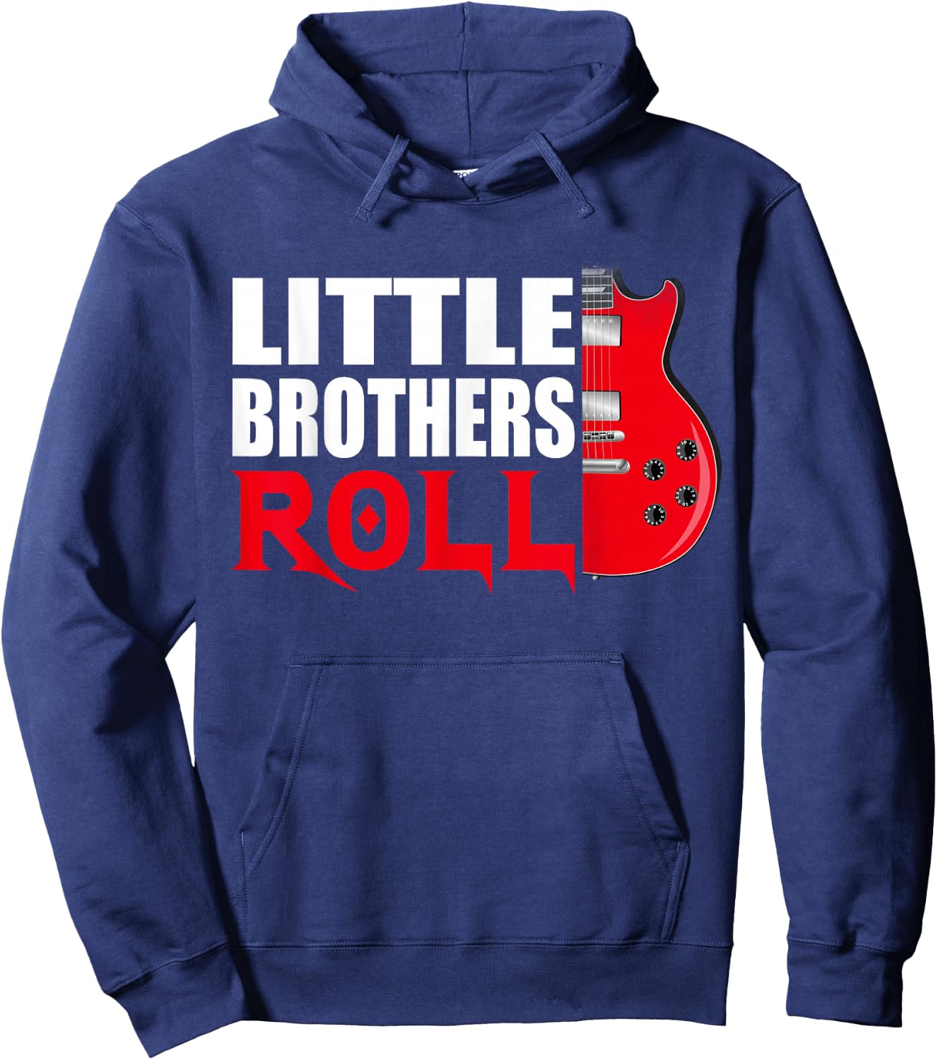 Little Brothers Roll Shirt Funny Matching Younger Brother T Hoodie - Hoodie | Navy