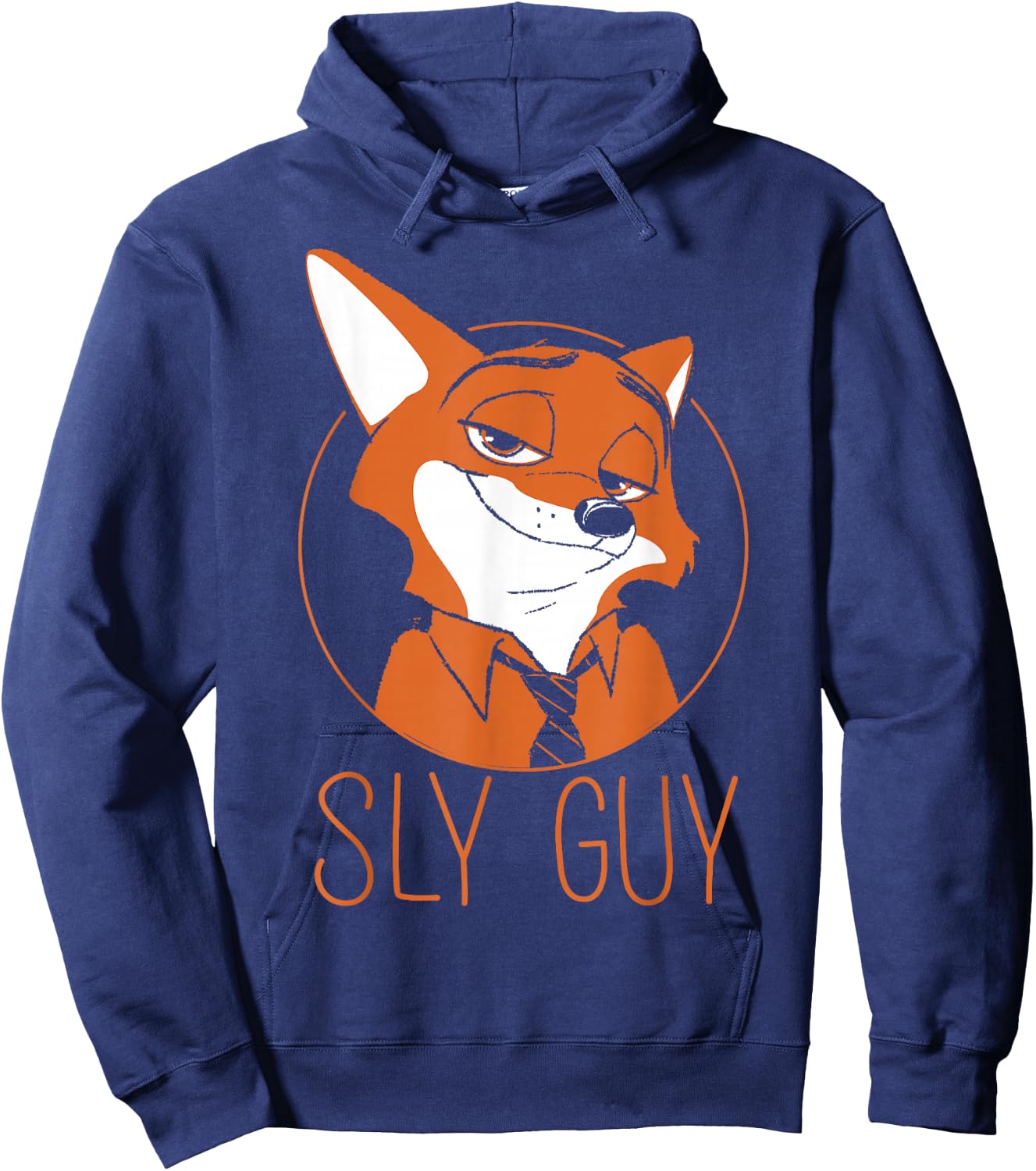 Disney Zootopia Nick Wilde Sly Guy Fox Hoodie - Hoodie | Navy