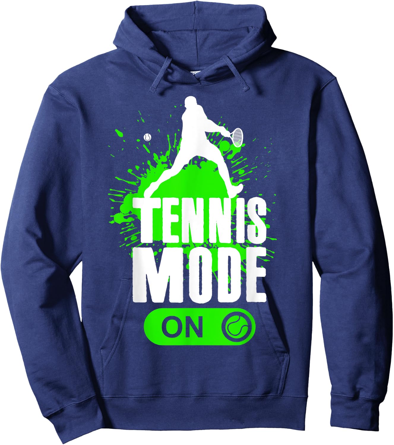 Tennis Mode On Cool Kids Youth Boys Tennis Player Gift Hoodie - Hoodie | Navy