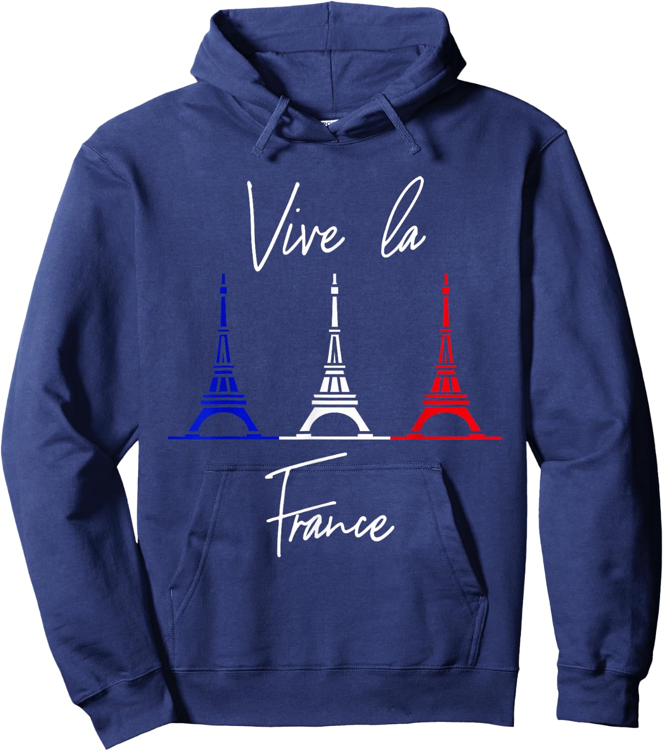 Vive La France Gift Eiffel Tower Men Women Kids Bastille Day Hoodie - Hoodie | Navy