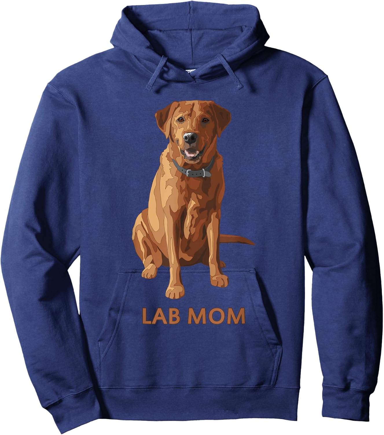 Lab Mom Fox Red Labrador Retriever Dog Lover Gift Hoodie - Hoodie | Navy