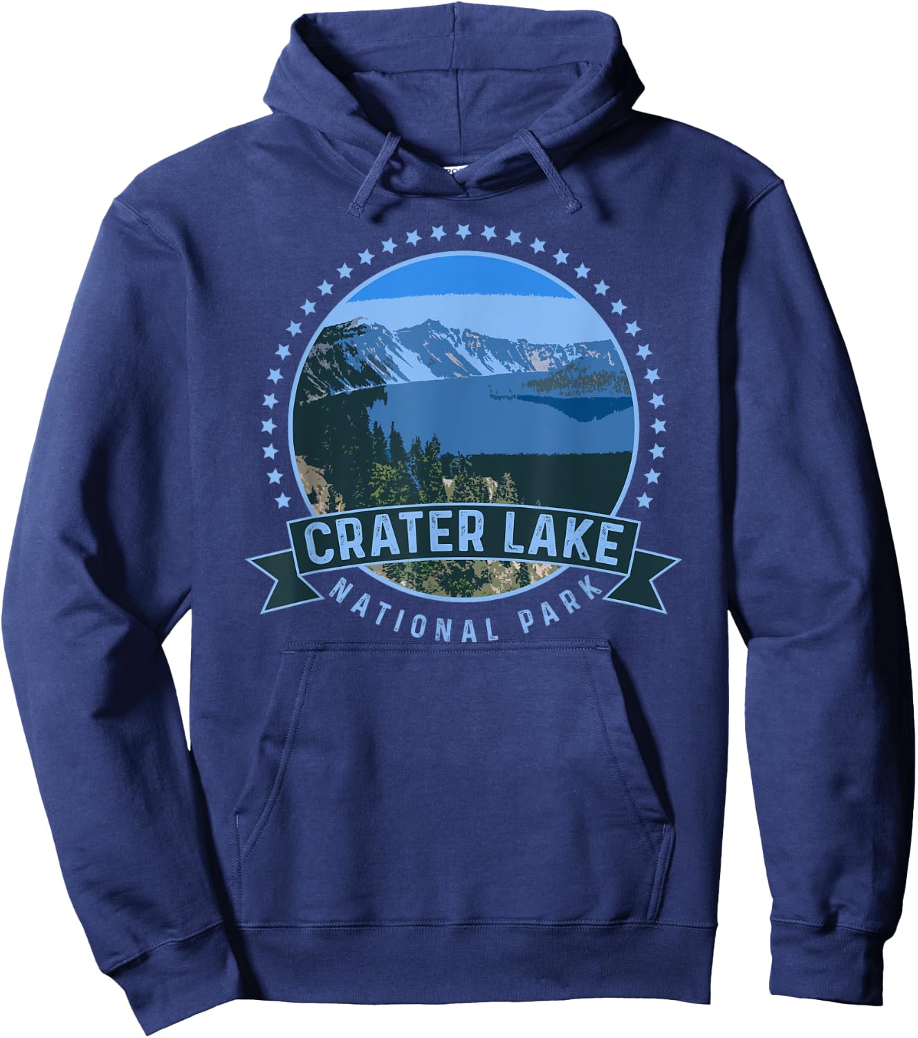Crater Lake National Park -Outdoor Camping Hiking Hoodie - Hoodie | Navy