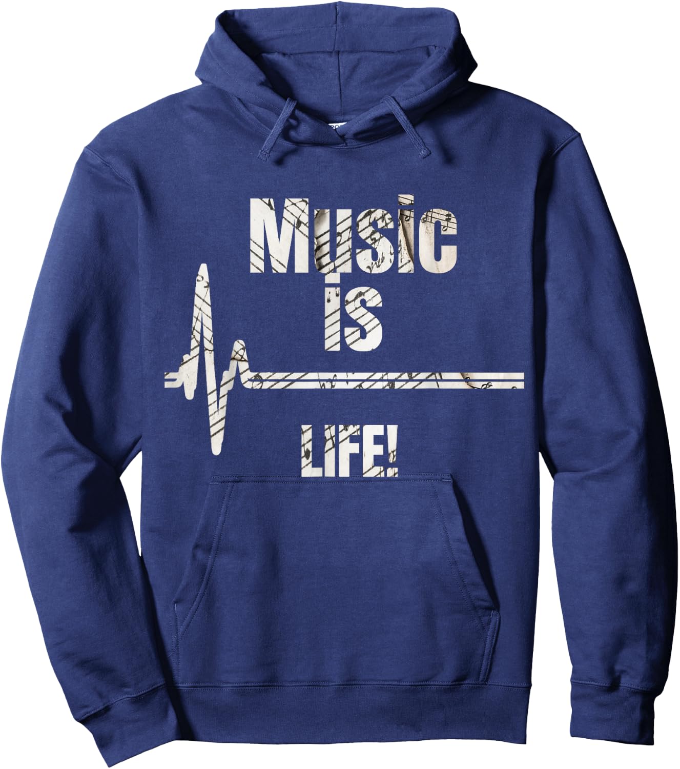 Music is Life Hoodie - Hoodie | Navy