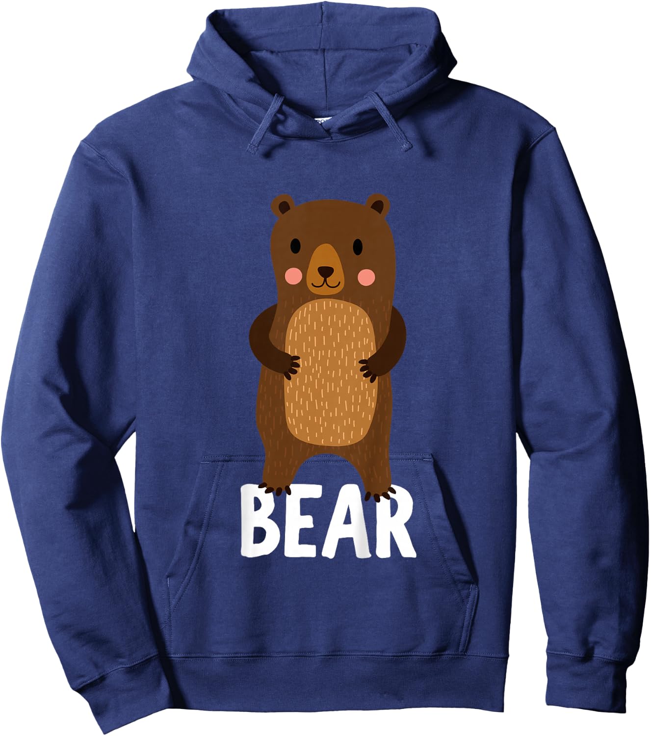 Kids Bear Shirt for Boys Or Girls | Cute Bear Gift Hoodie - Hoodie | Navy