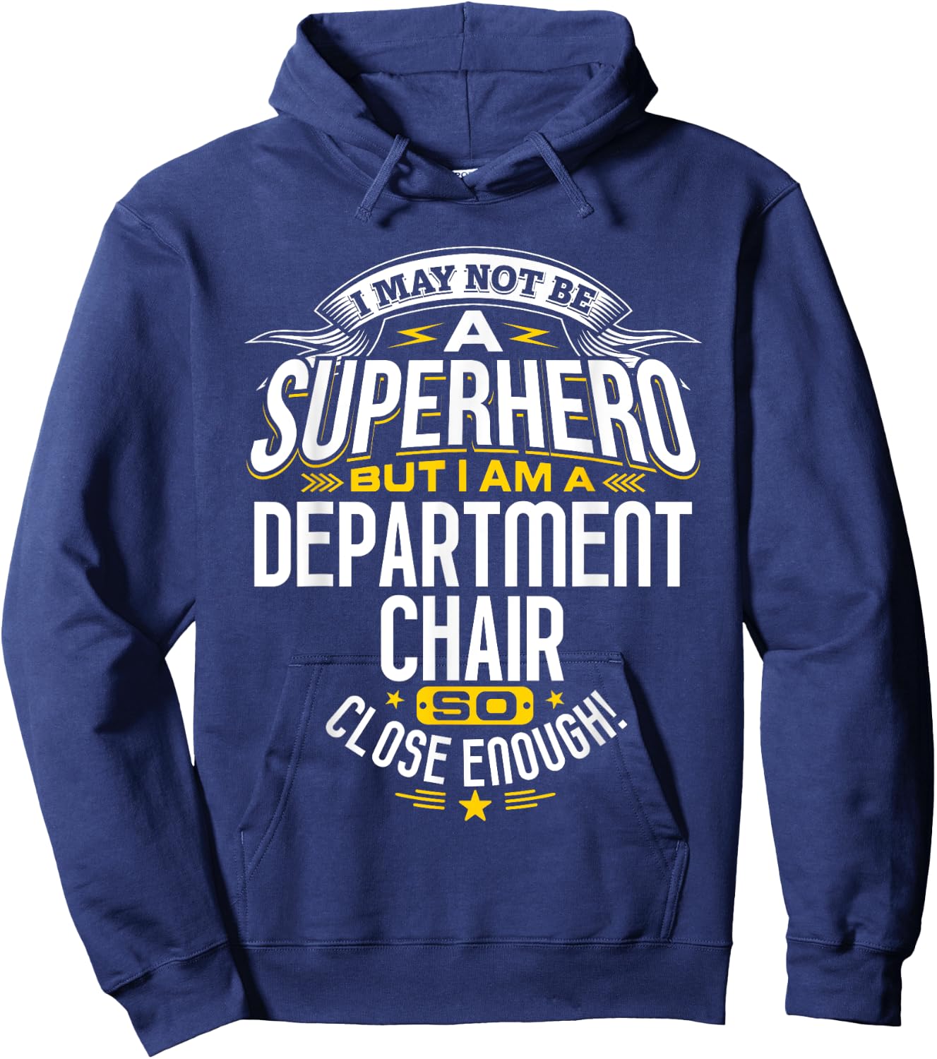 Department Chair Superhero School Gift Hoodie - Hoodie | Navy