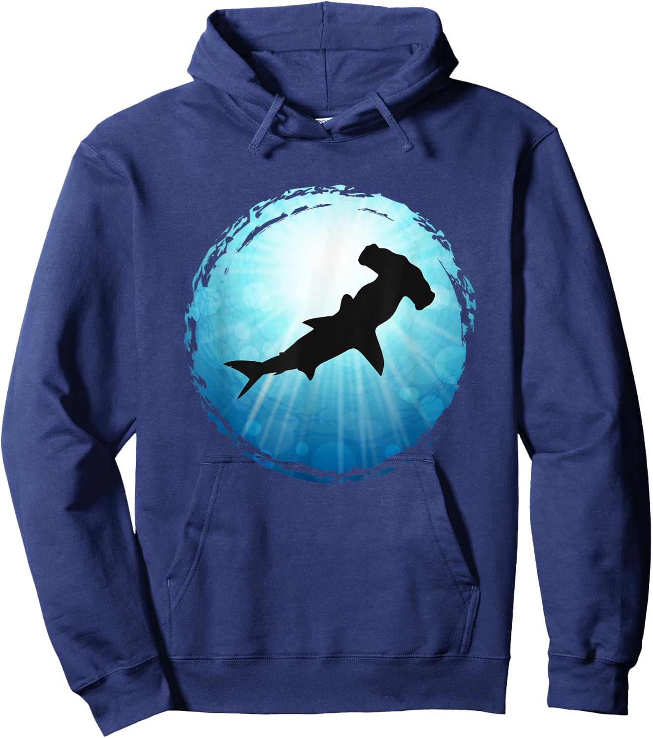 Hammerhead Shark blue Ocean Scuba Diving Freediving Hoodie - Hoodie | Navy