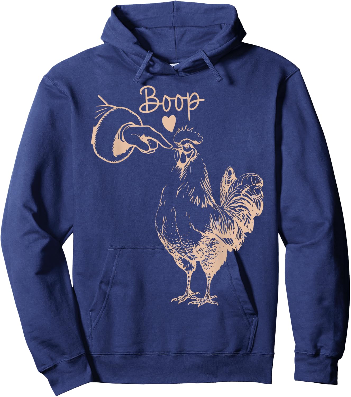Chicken Boop Christmas Farm Animal Xmas Chicken Pajamas Hoodie - Hoodie | Navy