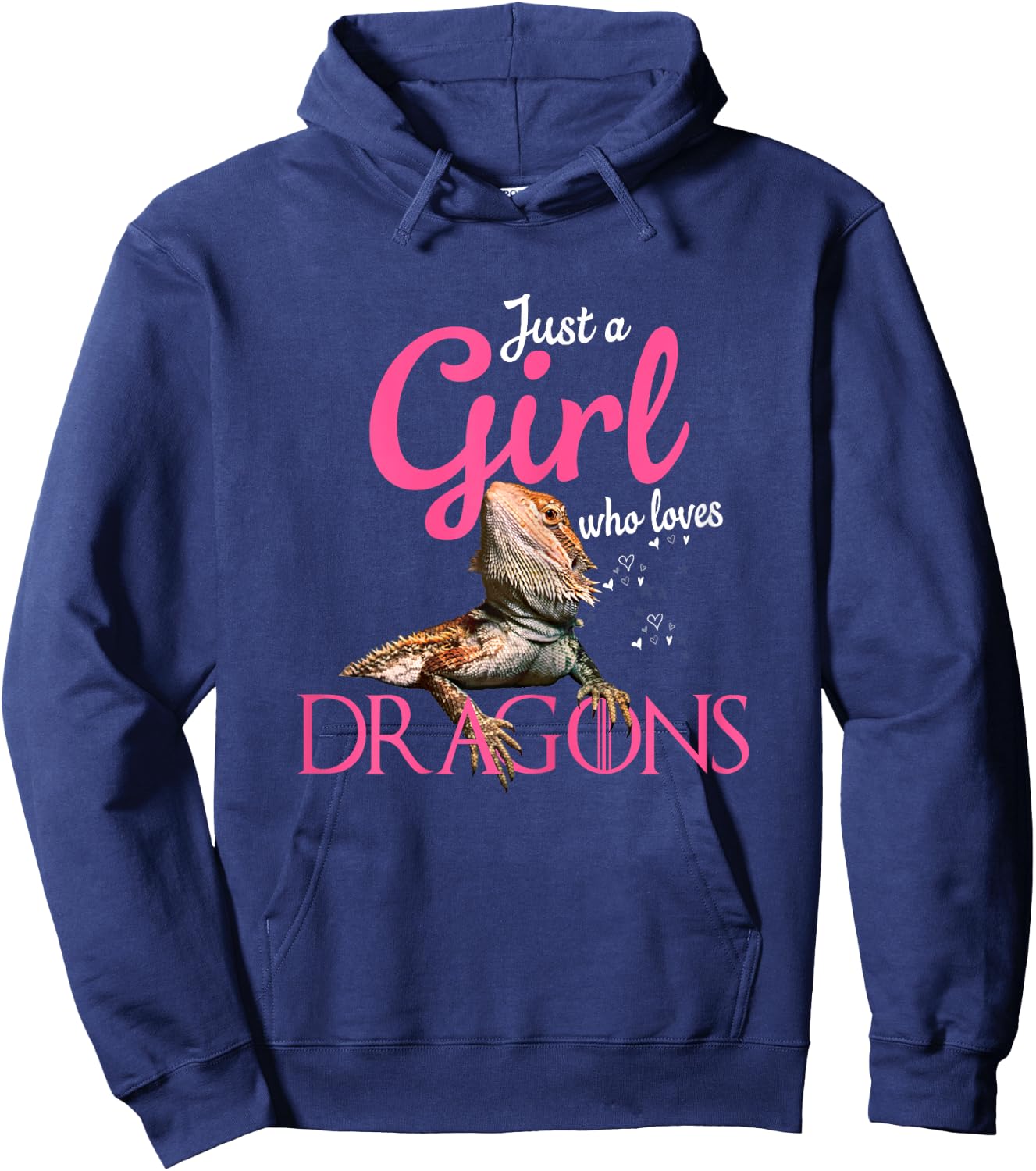 Bearded Dragon shirt - Just a girl who loves bearded dragon Hoodie - Hoodie | Navy