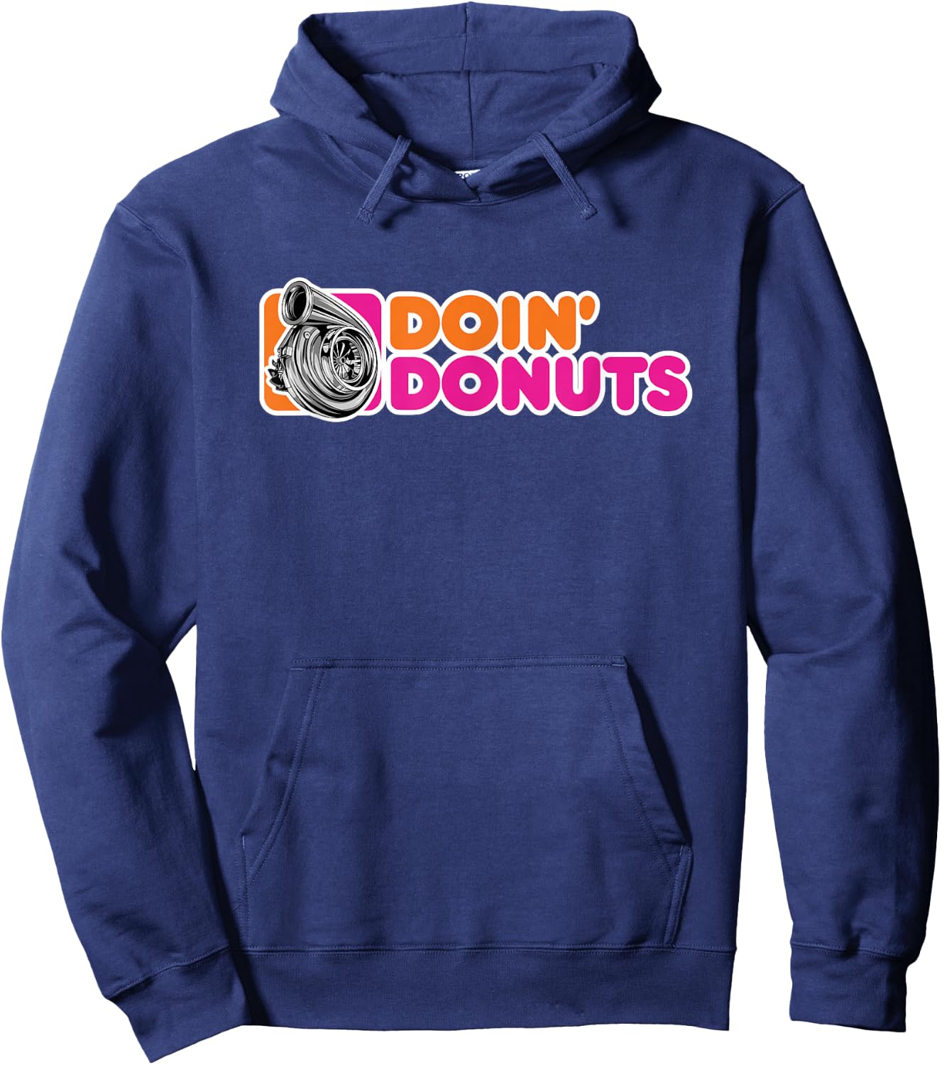Doin' Donuts Funny Drifting Car Racing Enthusiast Parody Hoodie - Hoodie | Navy