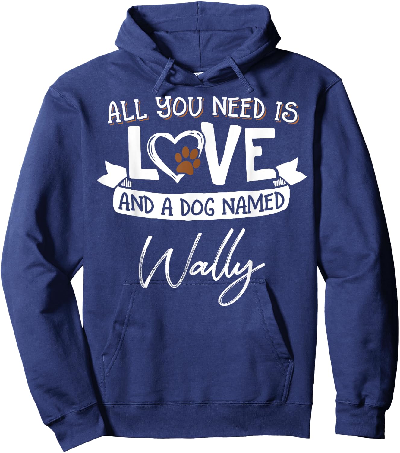 Cute Dog Named Wally Shirt and Men Hoodie - Hoodie | Navy