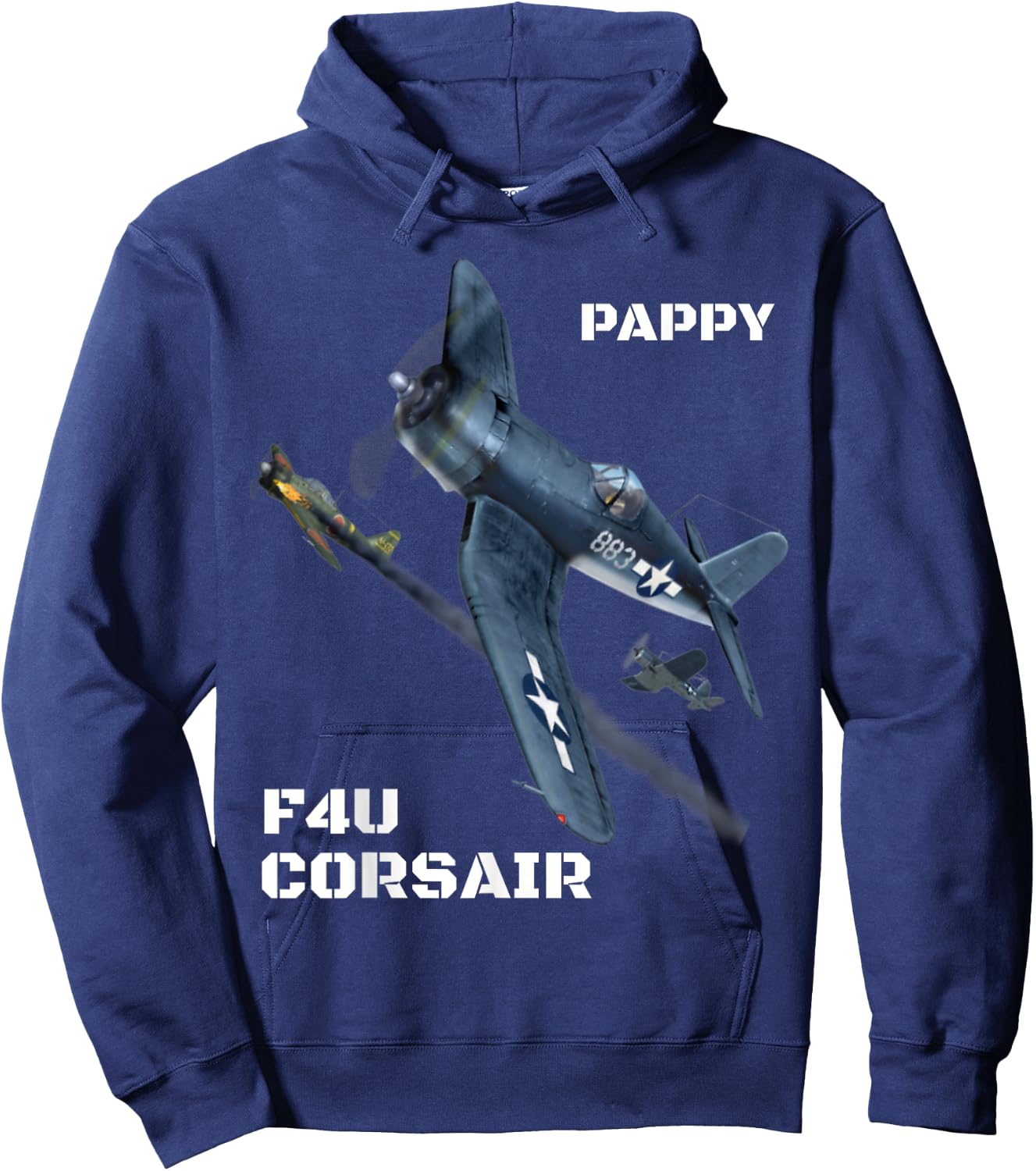 A great F4U Corsair fighter plane, Aviation . Hoodie - Hoodie | Navy