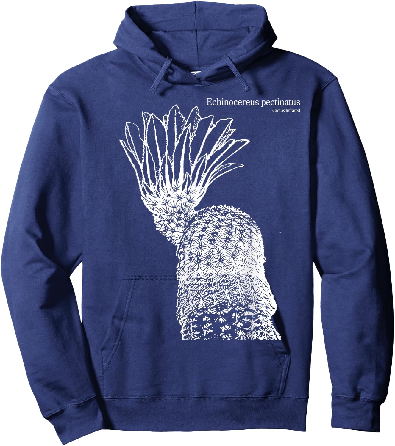 Echinocereus pectinatus Cactus Infrared succulent nature Hoodie - Hoodie | Navy