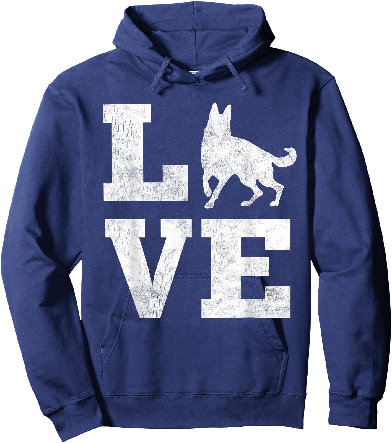 I Love My German Shepherd Shirt Funny Pet Dog Lover Gifts Hoodie - Hoodie | Navy