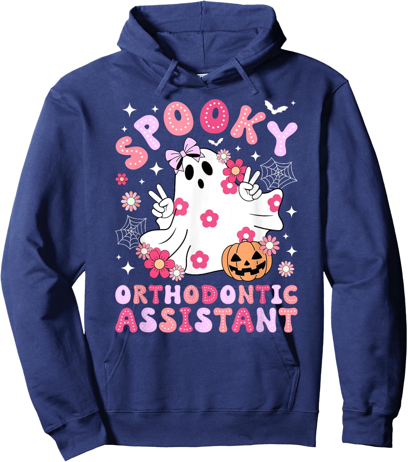 Spooky Orthodontic Assistant Halloween Orthodontic Assistant Hoodie - Hoodie | Navy