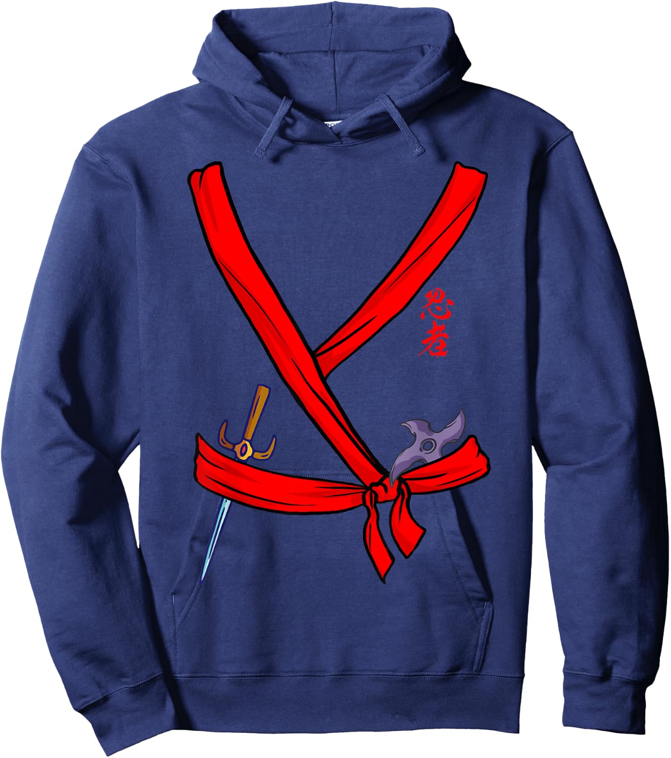 Ninja Costume Black Ninja Halloween Ninja Costume Hoodie - Hoodie | Navy