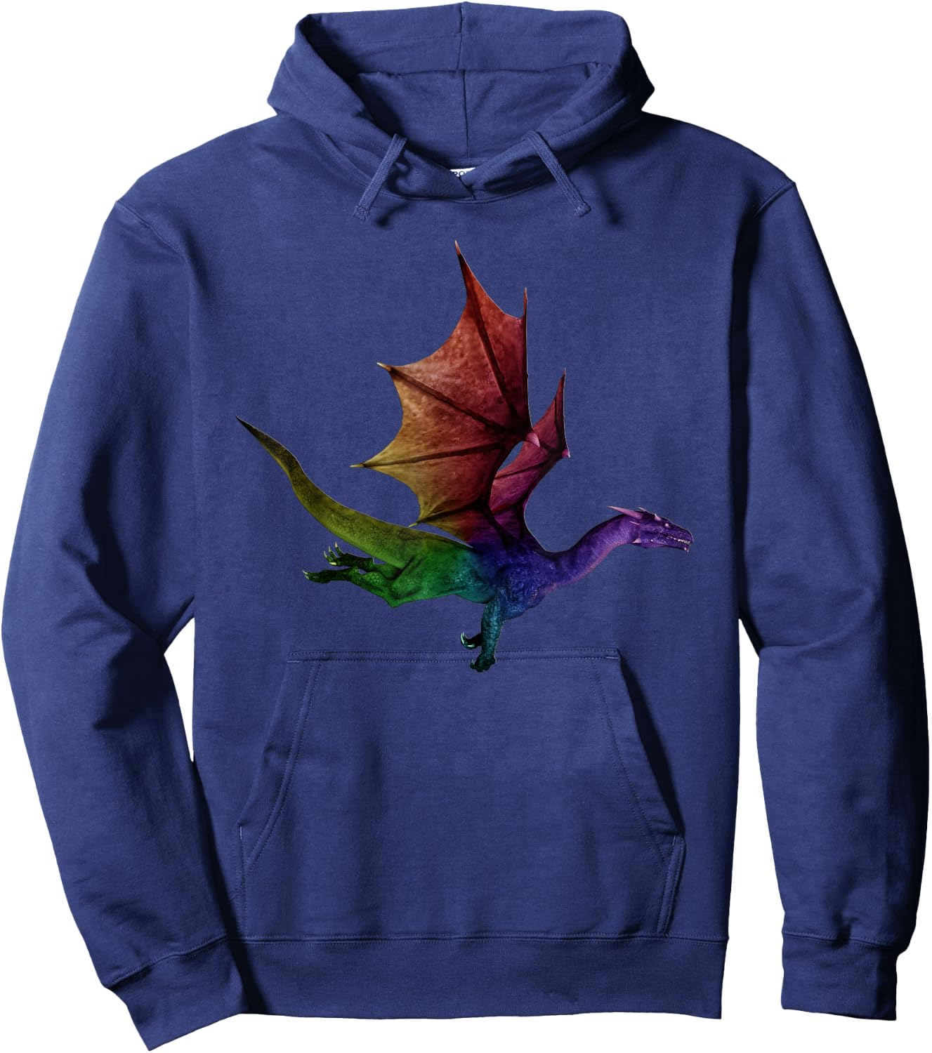Best Watercolor Dragon Cool Flying Dragon Rainbow Gift Hoodie - Hoodie | Navy