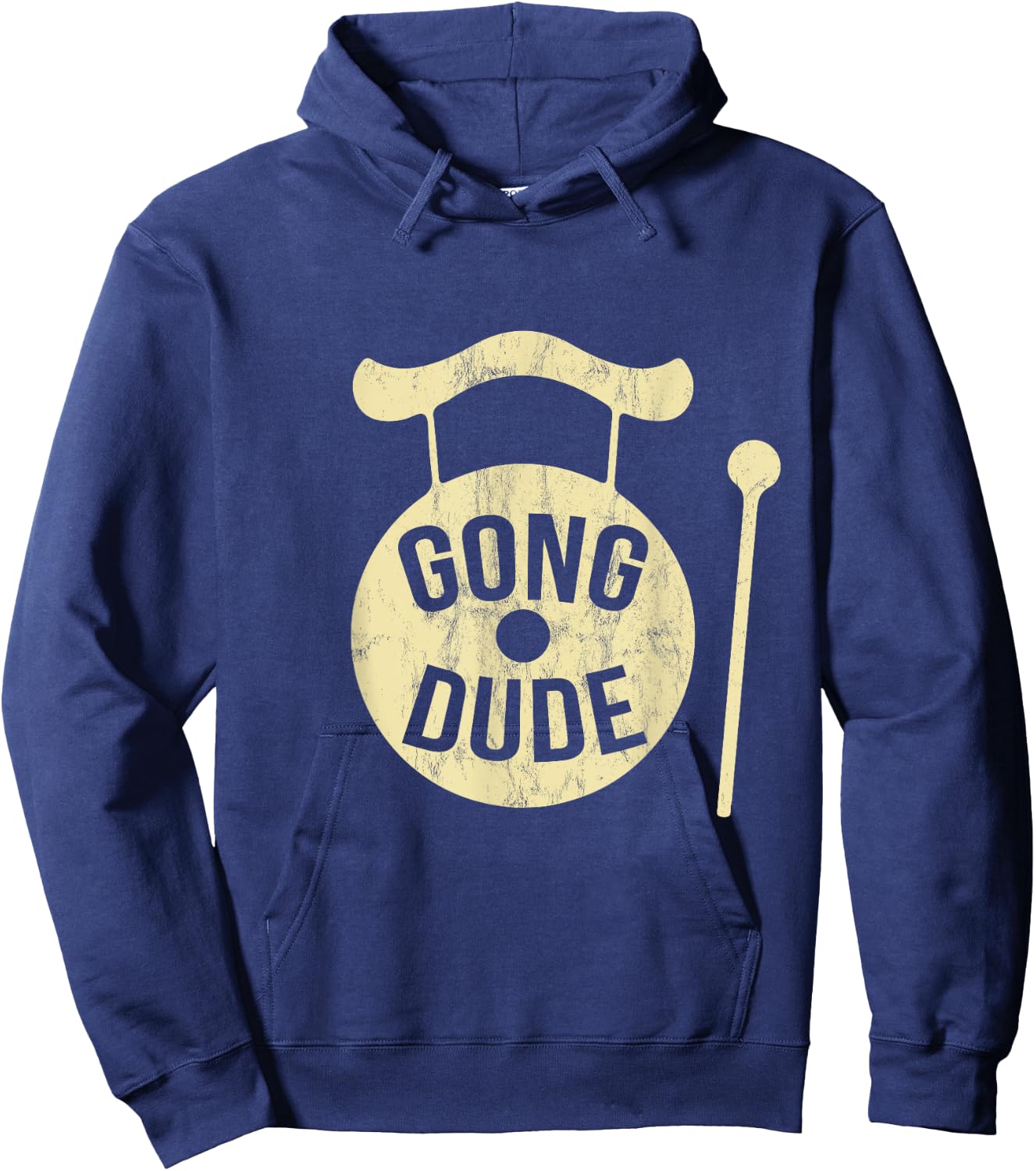 Gong Instrument Geschenk Black -Adults Retro Vintage Music Hoodie - Hoodie | Navy