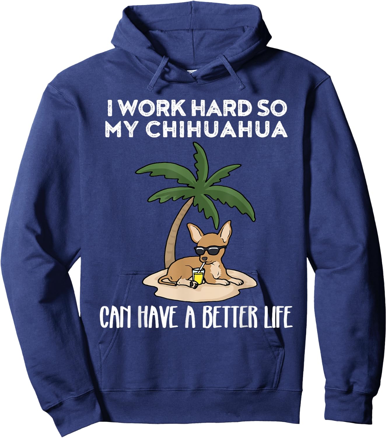 Funny Chihuahua Hoodie - Hoodie | Navy